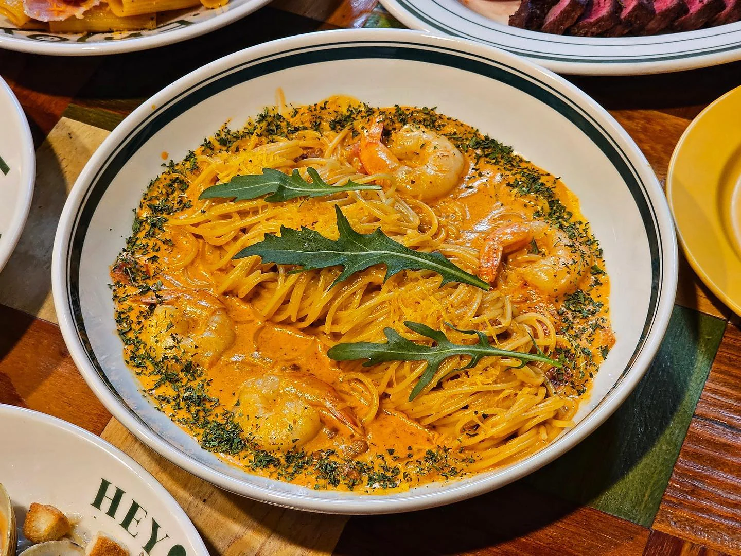 Hey George Cajun Shrimp Rose Pasta