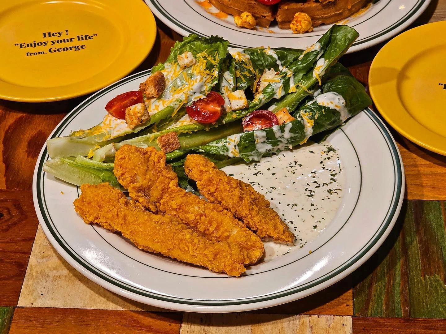 Hey George Chicken Tender Caesar Salad